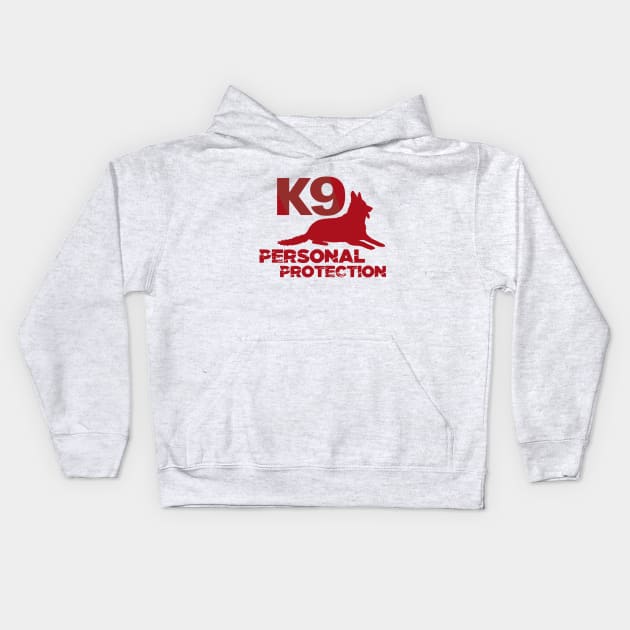 K9 personal protection Kids Hoodie by mypointink